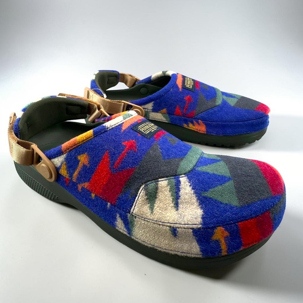 Crocs Pendleton Classic Crafted Clog Mens 13 Multi Color Wool 213805-90H NEW